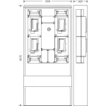 HENSEL HCS441+MFE Csoportos mérőhely szabadtéri