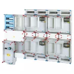 HENSEL HCS442+1+MF Csoportos mérőhely