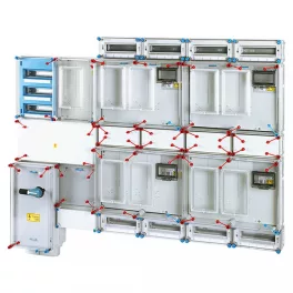 HENSEL HCS442+1+MF Csoportos mérőhely