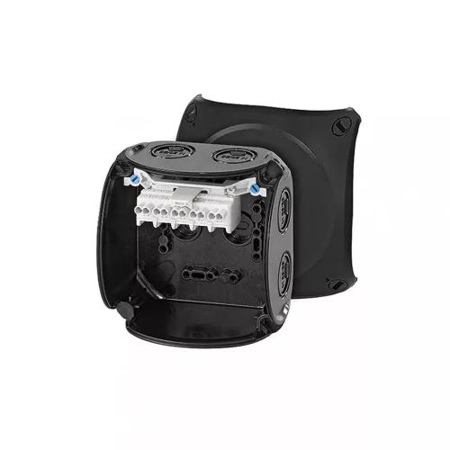 HENSEL KF0402B Időjárásálló kábelösszekötő doboz, fekete