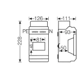 HENSEL KV1504 Kisautomata doboz IP54