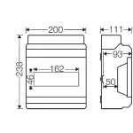 HENSEL KV1609 Kisautomata doboz IP54