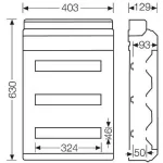 HENSEL KV3654 Kisautomata doboz IP54