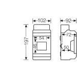 HENSEL KV8103 Kisautomata doboz IP65