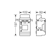 HENSEL KV9103 Kisautomata doboz IP65