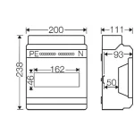 HENSEL KV9109 Kisautomata doboz IP65
