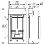 HENSEL KV9338 KV fogyasztásmérő doboz IP54