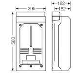HENSEL KV9339 KV fogyasztásmérő doboz IP65