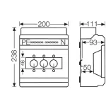 HENSEL KV9363 Biztosító doboz IP65