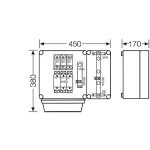 HENSEL Mi4219S Mi túlfeszvédelmi szekrény