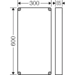 HENSEL MiZR4 Emelőkeret 300x600mm szekrényekhez