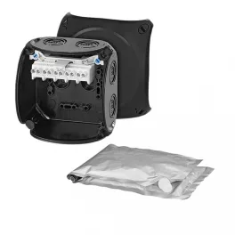   HENSEL WP0404B Vízálló kábelösszekötő doboz kiöntőmasszával, szürke