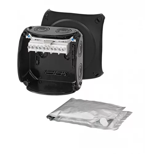 HENSEL WP0606B Vízálló kábelösszekötő doboz kiöntőmasszával, fekete