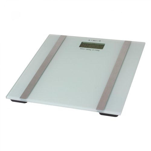 Home HG FMZ 18 fürdőszobai mérleg, méréshatár 180 kg, mérési pontosság 100 g, LCD kijelző, testzsír, testhidratáltság, izomtömeg meghatározás, HG_FMZ_18