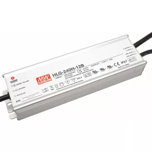 Mean Well HLG-240H-12B LED-tápegység, 12 V DC, IP65