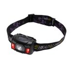 Home HLP 7RP LED tölthető fejlámpa, 100 lm, PIR mozgásérzékelő, 5 funkció, 1200 mAh, ~4 óra üzemidő, HLP_7RP