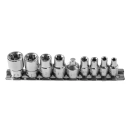   Högert TORX dugókulcs készlet, 1/4, 3/8, 9 db-os, CrV HT1A884