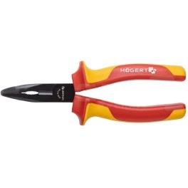 Högert Rádiós fogó hajlított 200 mm, 1000V, VDE HT1P923
