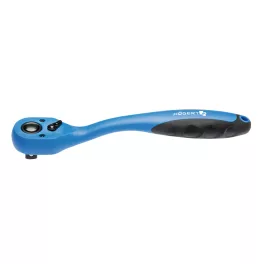   Högert Racsnis hajtókar 1/4",hajlított szárral 72T fog, PP markolat HT1R354