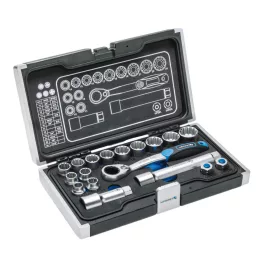   Högert Szerszámkészlet, 18 db-os, anyaga CrV, 3/8", adapter SLIM kivitel HT1R478