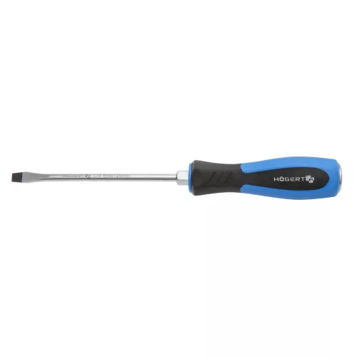Högert Csavarhúzó lapos, 6 x 125 mm, CrV, mágneses, extra nyomaték HT1S066