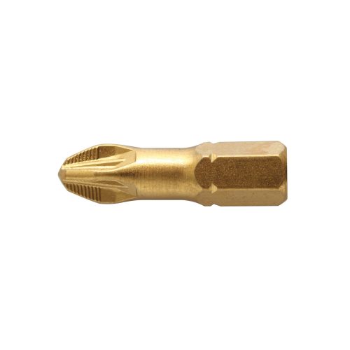 Högert Csavarhúzó BIT, PZ3 25 mm, recézett, acél S2 titán-nitrid bevonat  HT1S386