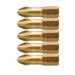 Högert Csavarhúzó BIT, PZ3 25 mm, recézett, acél S2 titán-nitrid bevonat  HT1S386