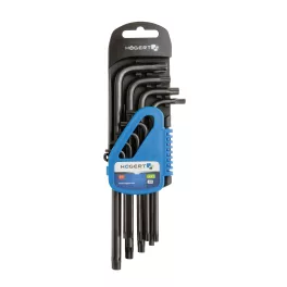   Högert TORX kulcskészlet, S2 acél, T10 és T50 közötti méret  9 db / blister HT1W816
