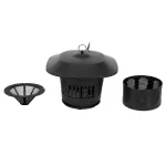 Home IKF 50 ventilátoros beltéri rovarcsapda, 50 m2 hatókörzet, UV-A fény, rovargyűjtő kosár, 1 x 7 W fényforrás, IKF_50