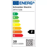 Schneider Mureva LED reflektor fekete 20W 4000K 2000lm IP65 IMT47208 - Utolsó darabok!!