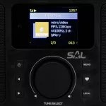 SAL INR 5000/BK internetrádió, 5 in 1, 2x5 W, Bass reflex, világrádió, FM RDS, BT, AUX, Média Center hálózati zenetár, EQ, INR_5000_BK