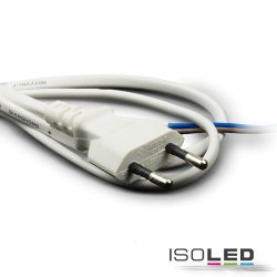   ISOLED Csatlakozóvezeték lapos dugóval, fehér, 1,5 m, 230V 111169