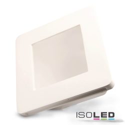   ISOLED Süllyesztett gipsz szpotlámpa GU5.3, szögletes, szatinált üveggel, fehér 112075