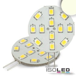   ISOLED G4 LED szpot fényforrás, 12 SMD, 2W, semleges fehér, oldalsó foglalattal 112330