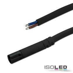   ISOLED Mini-Plug csatlakozókábel, male, 1 m, 2x0,75, fekete, max. 24 V/6 A 113525