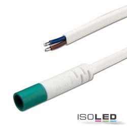   ISOLED Mini-Plug kábel, female foglalat, 1 m, 2x0,75, fehér-zöld, max. 24 V/6 A 113527