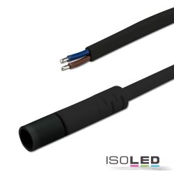  ISOLED Mini-Plugkábel, female foglalat female, 1 m, 2x0,75, fekete, max. 24 V/6 A 113528