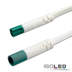   ISOLED Mini-Plug hosszabbító, male-female, 1 m, 2x0,75, fehér-zöld, max. 24 V/6 A 113529