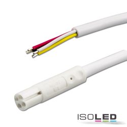   ISOLED Mini-Plug RGB csatlakozókábel, male, 1 m, 4-pólusú, fehér, max. 24 V/6 A 113545