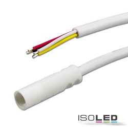   ISOLED Mini-Plug RGB csatlakozófoglalat, female, 1 m, 4-pólusú, fehér, max. 24 V/6 A 113546