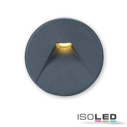   ISOLED Sys-Wall68 lámpához fedél, alumínium, kerek2, fekete 114559