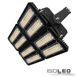   ISOLED LED reflektor stadionvilágítás 900W, 130x40 ° aszimmetrikus, billenthető modul,1-10V-os dimmelhető, semleges fehér, IP66 114627