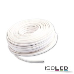   ISOLED Kábel, 2-pólusú 0,75mm2 H03VVH2-F PVC burkolat fehér, VDE halogénmentes, AWG18, 1 tekercs = 25m 114703