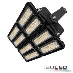   ISOLED LED reflektor stadionvilágítás 900W, 130x40° aszimmetrikus, változtatható, 1-10V dimmelhető, semleges fehér, IP66 114935