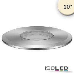   ISOLED LED padlóba süllyesztett spot, kerek 55mm, rozsdamentes acél, 12-24V, IP67, 3W, 10°, meleg fehér 115669