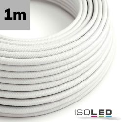   ISOLED Kábel szövet borítású, fehér, 2x0.75mm˛ AWG18, méterenként áruljuk. 115742
