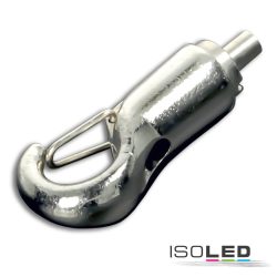   ISOLED Horgos drótkötél tartó kampó biztonsági zárral 1,2-1,5mm acél drótkötélhez 115804