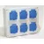 Seemis Szerelt ipari doboz (JG+TP) 180x145x85mm - 4x(2P+F) JG-3-4220