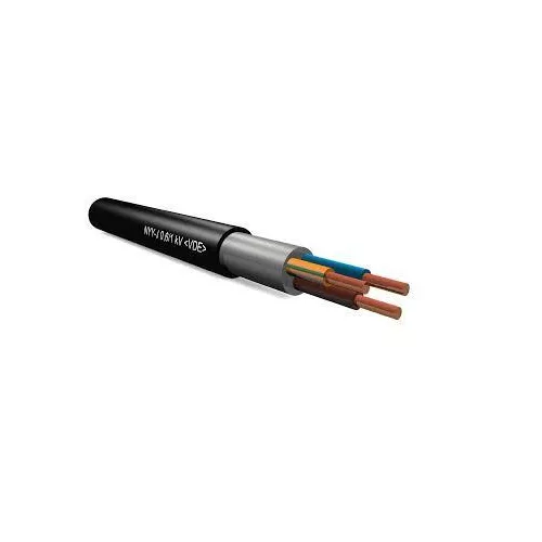 PVC szigetelésű földkábel réz vezetővel NYY-J 3x4 mm2/vágható/