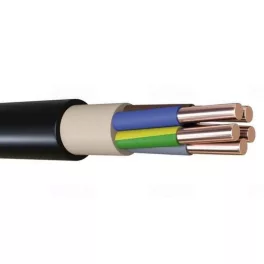   PVC szigetelésű földkábel réz vezetővel NYY-J 5x6 mm2 /vágható/